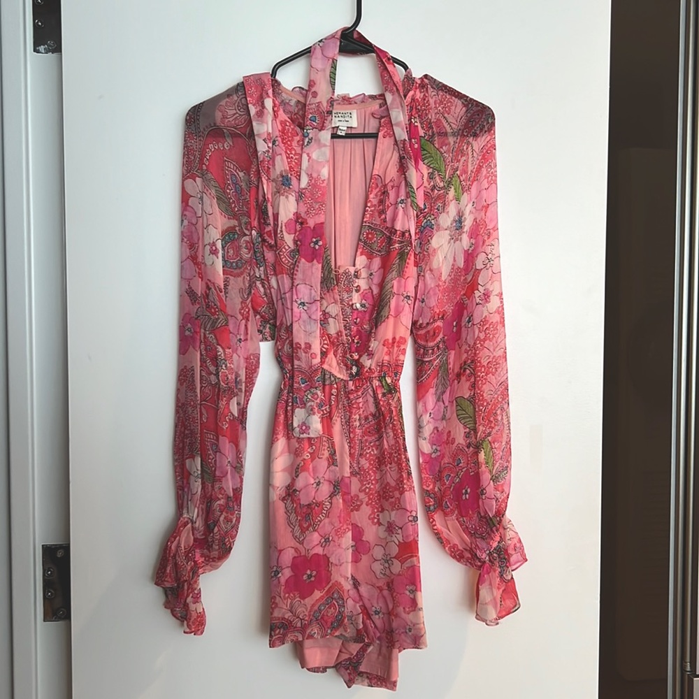 Hemant And Nandita X Revolve Sage Romper In Pink - image 4